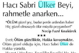 ÜLKER'İN KURUCUSU SABRİ ÜLKER ÖLDÜ