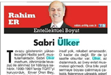 ÜLKER'İN KURUCUSU SABRİ ÜLKER ÖLDÜ