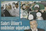 ÜLKER'İN KURUCUSU SABRİ ÜLKER ÖLDÜ